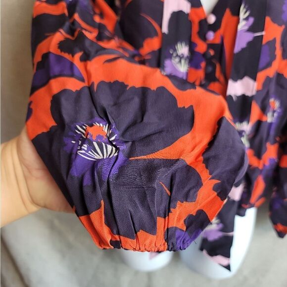 MAEVE Neck-Tie Silk Blouse - Picture 4 of 12